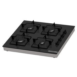 Serie 4 Set Üstü Gazlı Ocak 60 cm Siyah