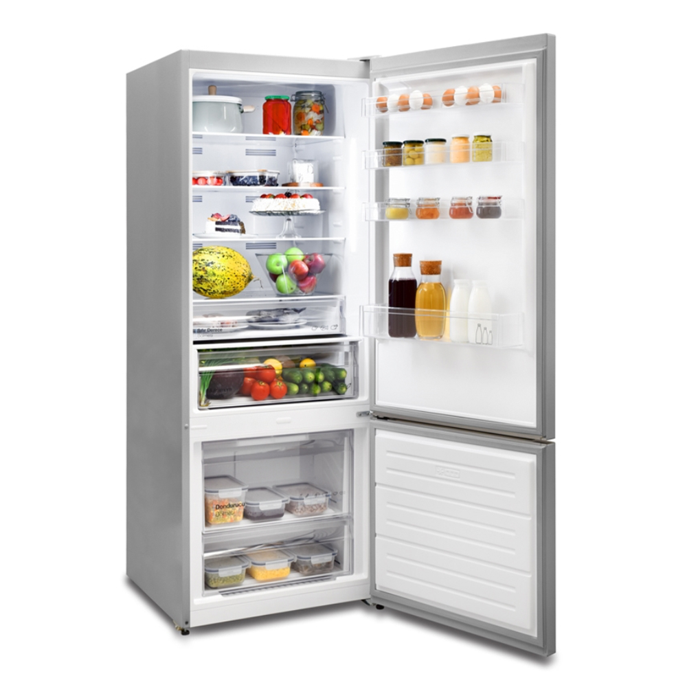 VESTEL ALTTAN DONDURUCULU BUZDOLABI 186x70 Inox - Görsel 3